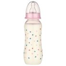 Baby-Nova cumisüveg szilikon cumival M-es 240 ml - rózsaszín 