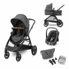 Maxi-Cosi Zelia S Trio babakocsi szett + FamilyFix S ISOFIX talppal - Dark Grey