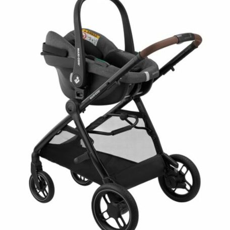 Maxi-Cosi Zelia S Trio babakocsi szett + FamilyFix S ISOFIX talppal - Dark Grey