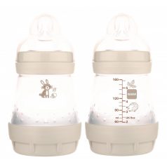   MAM Anti-Colic Matt Forest 160ml cumisüveg 0+ szürke nyuszi