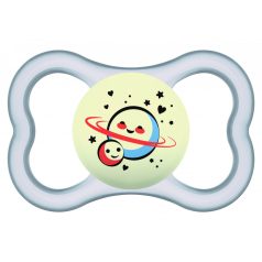   Mam Supreme Night 6+ szilikon nyugtató cumi 2 db - szürke,fehér 