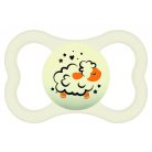 Mam Supreme Night 6+ szilikon nyugtató cumi 2 db - türkiz,fehér