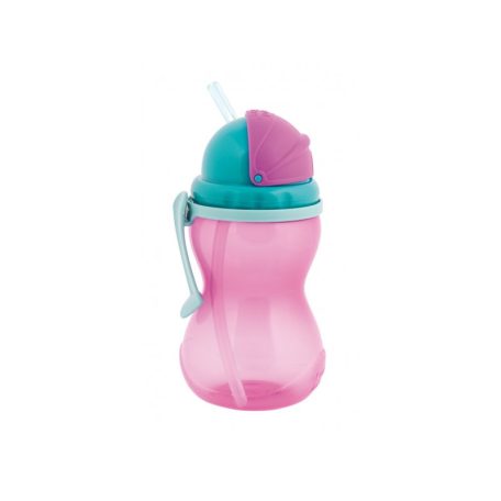 Canpol sportos itatópohár felnyitható fedéllel és szívószállal 12ho+ Pink