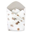 Baby Shop pólyatakaró 75x75cm - Bézs maci 