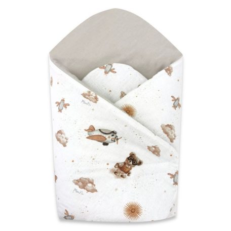 Baby Shop pólyatakaró 75x75cm - Bézs maci 