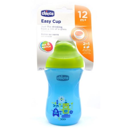 Chicco Easy Cup itatópohár 2in1 szeleppel 12m+ 266ml - robot