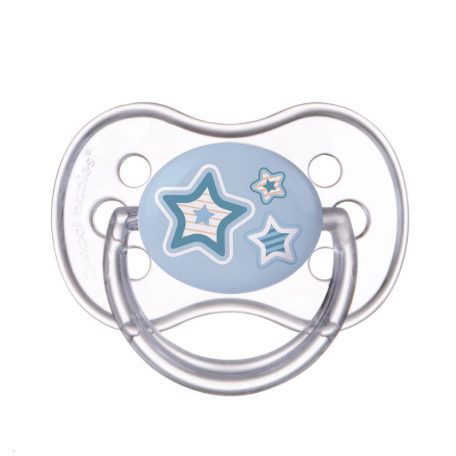 Canpol babies nyugtató szilikon cumi szimmetrikus  0-6 hó - kék csillag