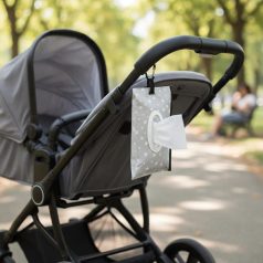 Bocioland nedves törlőkendő tartó tok - rózsaszín