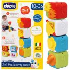 Chicco Építőkockák 2in1 manuális játék 10-36 hó