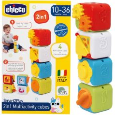 Chicco Építőkockák 2in1 manuális játék 10-36 hó
