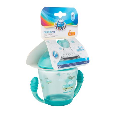 Canpol babies Non-spill cup 230ml - zöld 