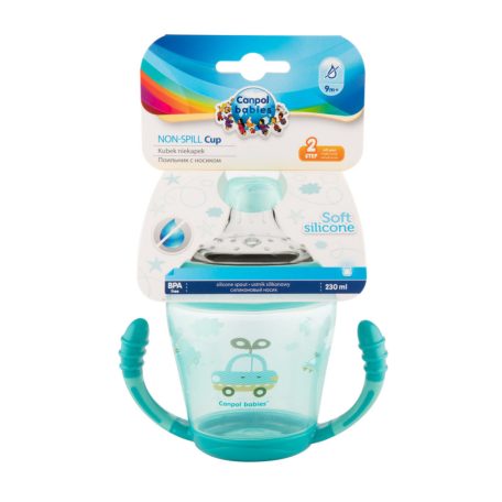 Canpol babies Non-spill cup 230ml - zöld 