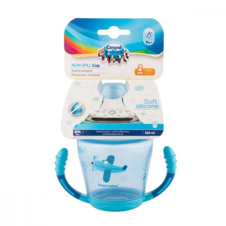 Canpol babies Non-spill cup 230ml - kék 