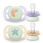 Philips AVENT SCF075/07 Játszócumi ultra start éjszakai 0-2hó lányos 2 db