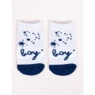 Yo! Baby zokni 0-3 hó - Szürke boy