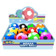   Luna Toys Stop&Look 10 cm-es puha labda - többféle színben