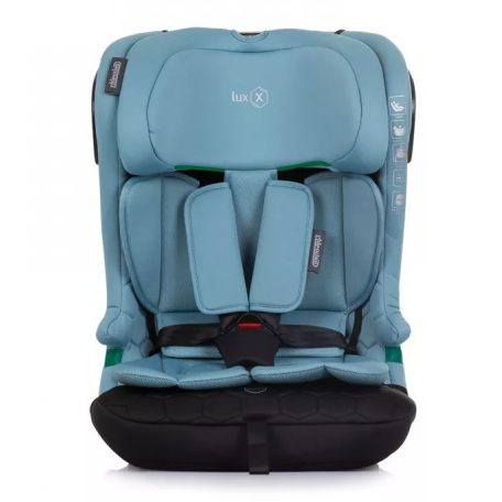 Chipolino Lux X autósülés Isofix 76-150cm - Pastel Blue/Green 