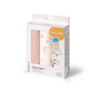 BabyOno Extra puha textil pelenka  3 db gyűrt muszlin - puderrózsaszín