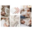 BabyOno Extra puha textil pelenka  3 db gyűrt muszlin - puderrózsaszín