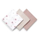 BabyOno Extra puha textil pelenka  3 db gyűrt muszlin - szürke