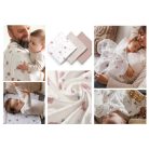 BabyOno Extra puha textil pelenka  3 db gyűrt muszlin - szürke