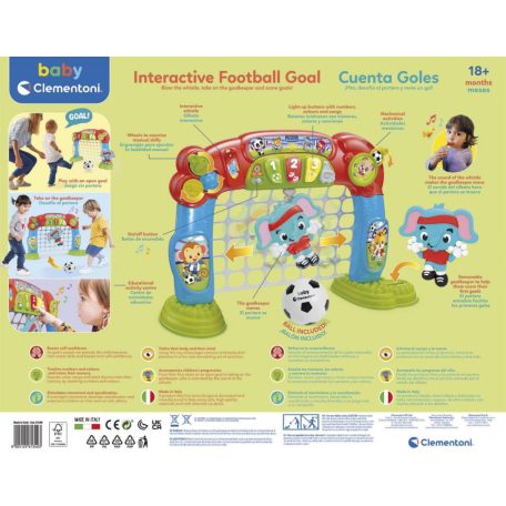 Clementoni - Baby Interaktív focikapu
