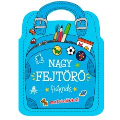 Nagy fejtörő fiúknak matricákkal