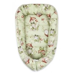 Baby Shop babafészek 70x93 cm - zöld béka