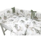 Baby Shop 3 részes ágynemű garnitúra - szivárványos elefánt 