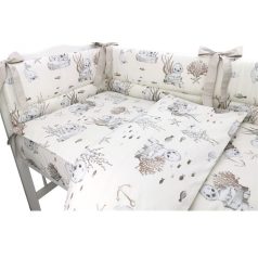 Baby Shop 3 részes ágynemű garnitúra - ekrü fóka 
