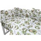 Baby Shop 3 részes ágynemű garnitúra - Természetes nyomozók szürke 