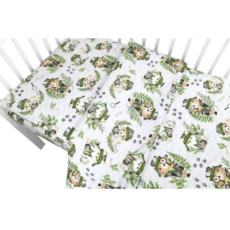 Baby Shop 3 részes ágynemű garnitúra - Természetes nyomozók szürke 