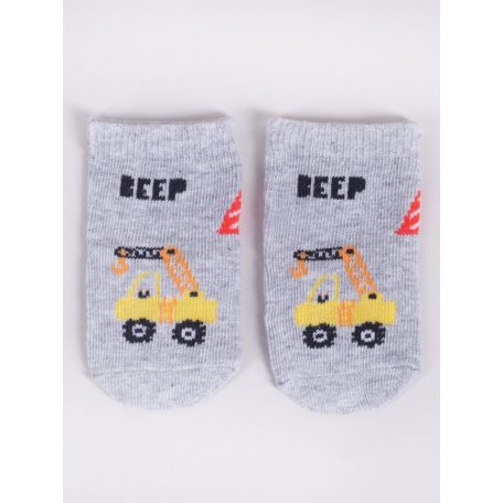 Yo! Baby pamut zokni 3db-os 3-6 hó - járművek 