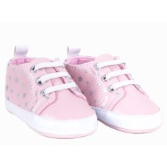 Yoclub Bébi Cipő 6-12 hó - Rózsaszín csillagos