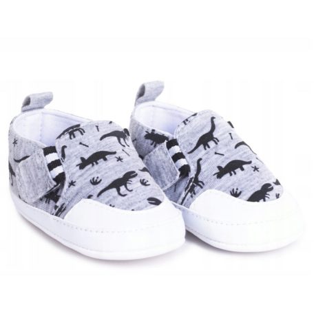 Yoclub Bébi Cipő 6-12 hó - Szürke dinós