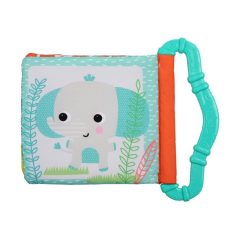 Bright Starts rágóka és könyv, 3 hó+ Oroszlán