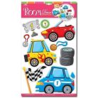 Falidekor 3D versenyautók 