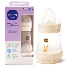 MAM Anti-Colic cumisüveg 160ml 0hó+ Bézs Nyuszi 