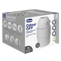   Chicco Odour Off Teleszkópos pelenkatároló konténer - világosszürke