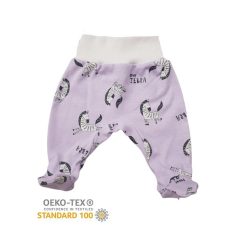 Pamut,mintás pocaknadrág (50) Lila Zebra