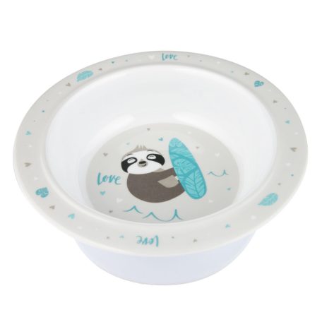 Canpol babies melamin tányér csúszásgátlóval - szürke lajhár