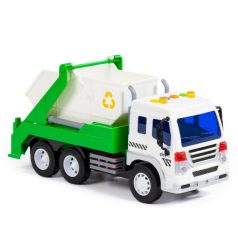 Polesie Toys City konténeres autó - fehér/zöld