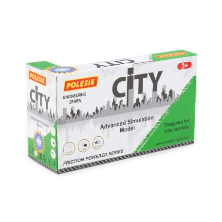 Polesie Toys City szelektívgyűjtő kukásautó - zöld