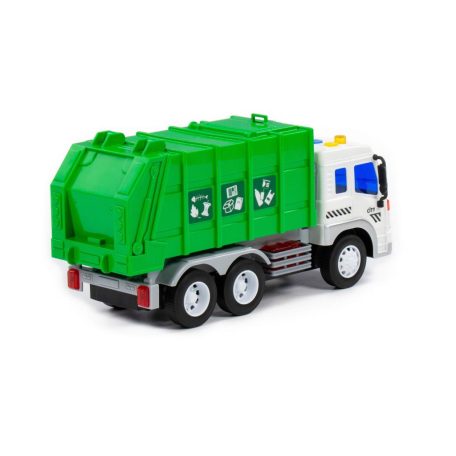 Polesie Toys City szelektívgyűjtő kukásautó - zöld