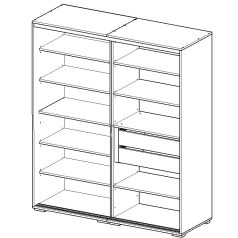 Todi Classic tolóajtós gardróbszekrény 200-as