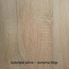   Todi Classic babaszoba III. - sonoma tölgy / bordázott fehér