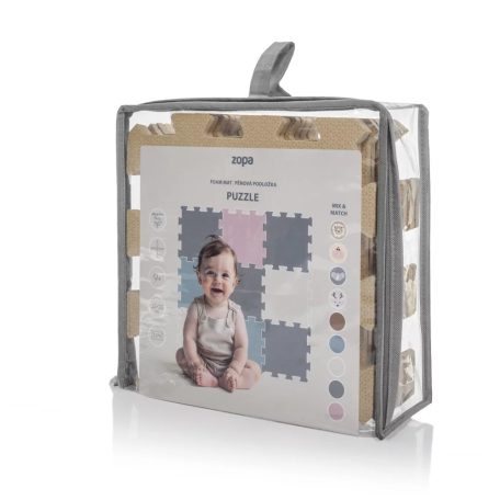 Zopa szivacs puzzle 30x30 cm 9db - Hazel Brown
