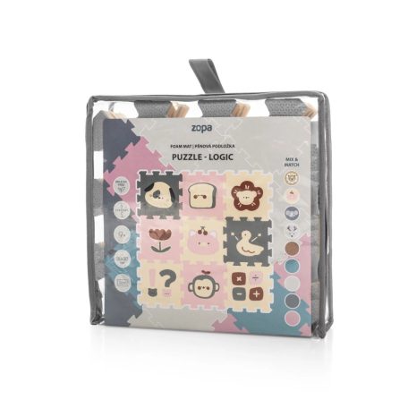 Zopa szivacs puzzle 30x30 cm 9db - Logic