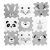 Zopa szivacs puzzle 30x30 cm 9db - Forest