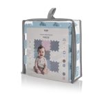 Zopa szivacs puzzle 30x30 cm 9db - Floral  Blue
